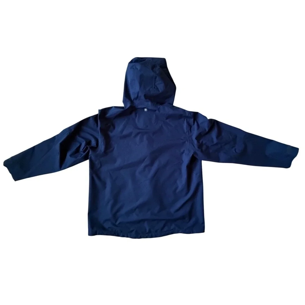 SwissTech‎ Mens Hooded Rain Jacket Blue Windbreaker Large L SW11100012860